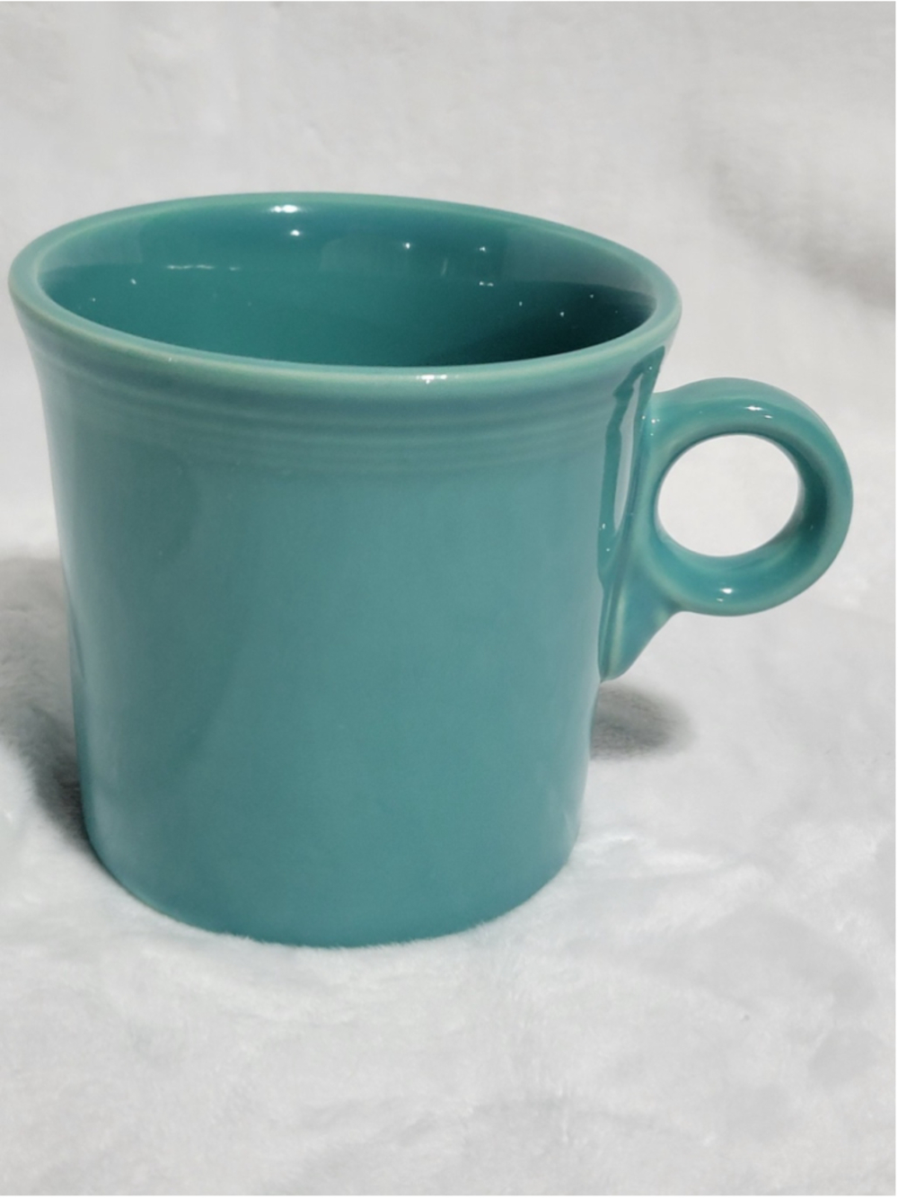 Fiesta Ware - "O-Ring Handle" Coffee Mug - Turquoise - Homer Laughlin